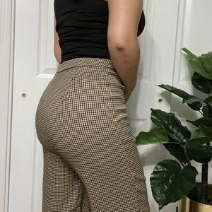 patterned dress pants